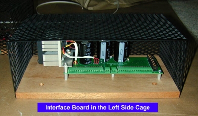 Interface board in cage