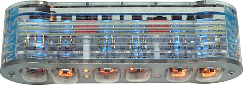 top view manuela nixie clock