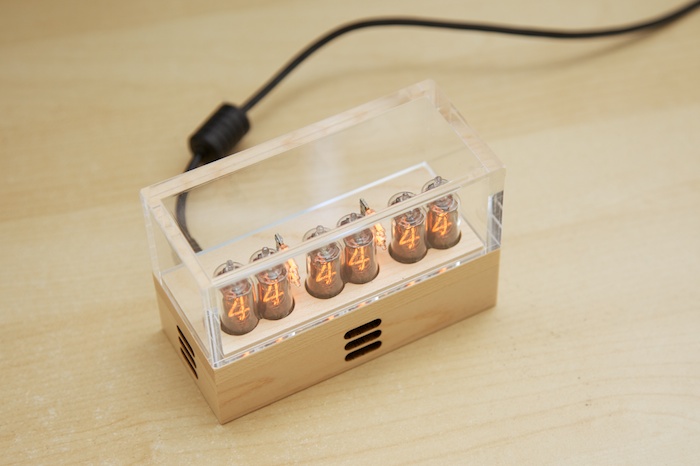 6 digit wood nixie clock