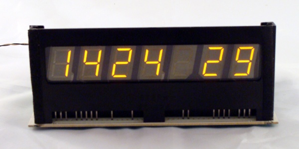 Pinball Panaplex 7 segment clock