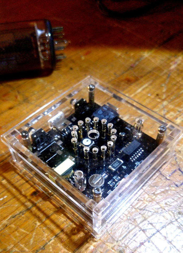 Single Digit IN-18 Nixie Clock as delivered