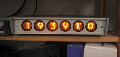 End View Nixie Clock